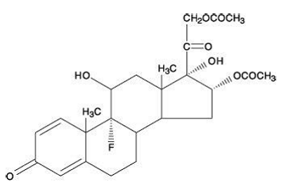 Aristocort®  Forte (Triamcinolone Diacetate) Structural Formula Illustration