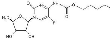 XELODA® (capecitabine) Structural Formula Illustration