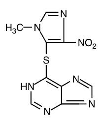 IMURAN (azathioprine) Structural Formula Illustration